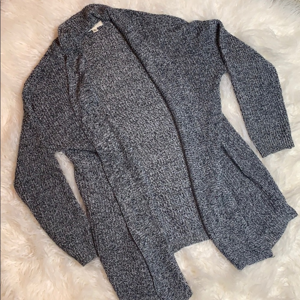 💜 Marled Knit Drape Cardigan